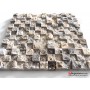 Patlatma Taş Dekoratif Doğal 3D Gümüş Traverten 23x23mm  - DT1419